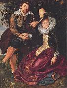 Peter Paul Rubens Rubens and Isabella Brant in the Honeysuckle Bower oil painting artist